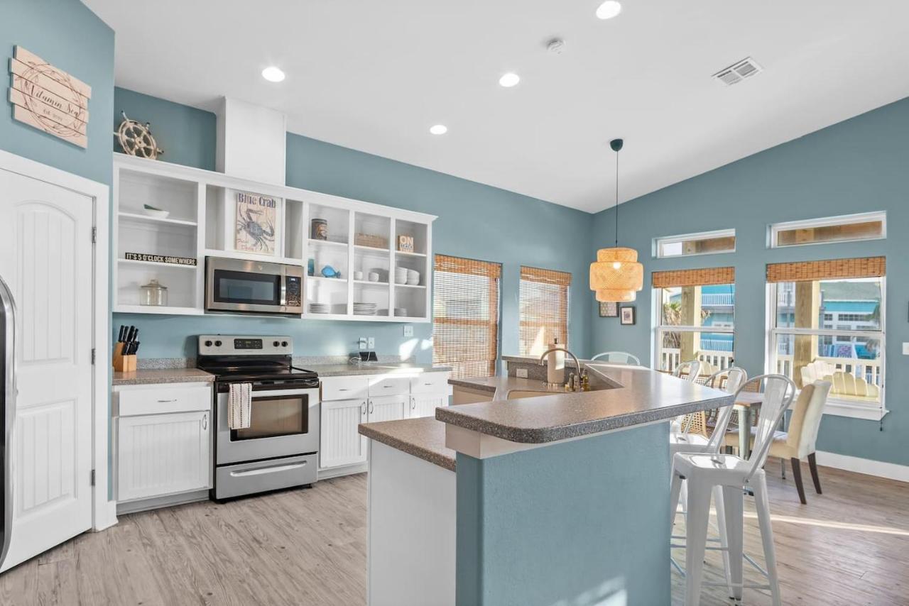 New 5 Bdrm W/Pool, Observation Deck Walk To Beach! Port Aransas Exterior foto